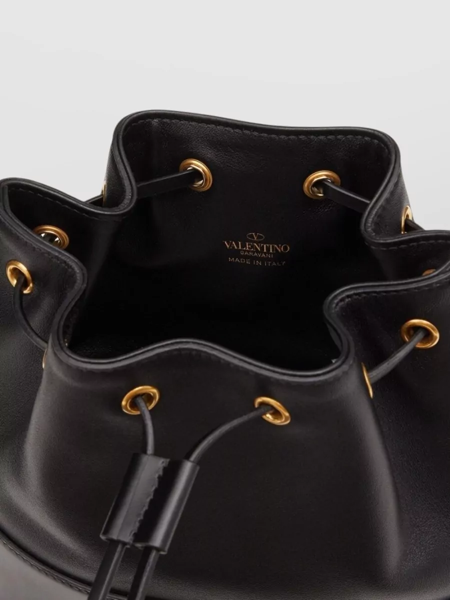 Valentino Garavani Vlogo Signature Mini Leather Bucket Bag