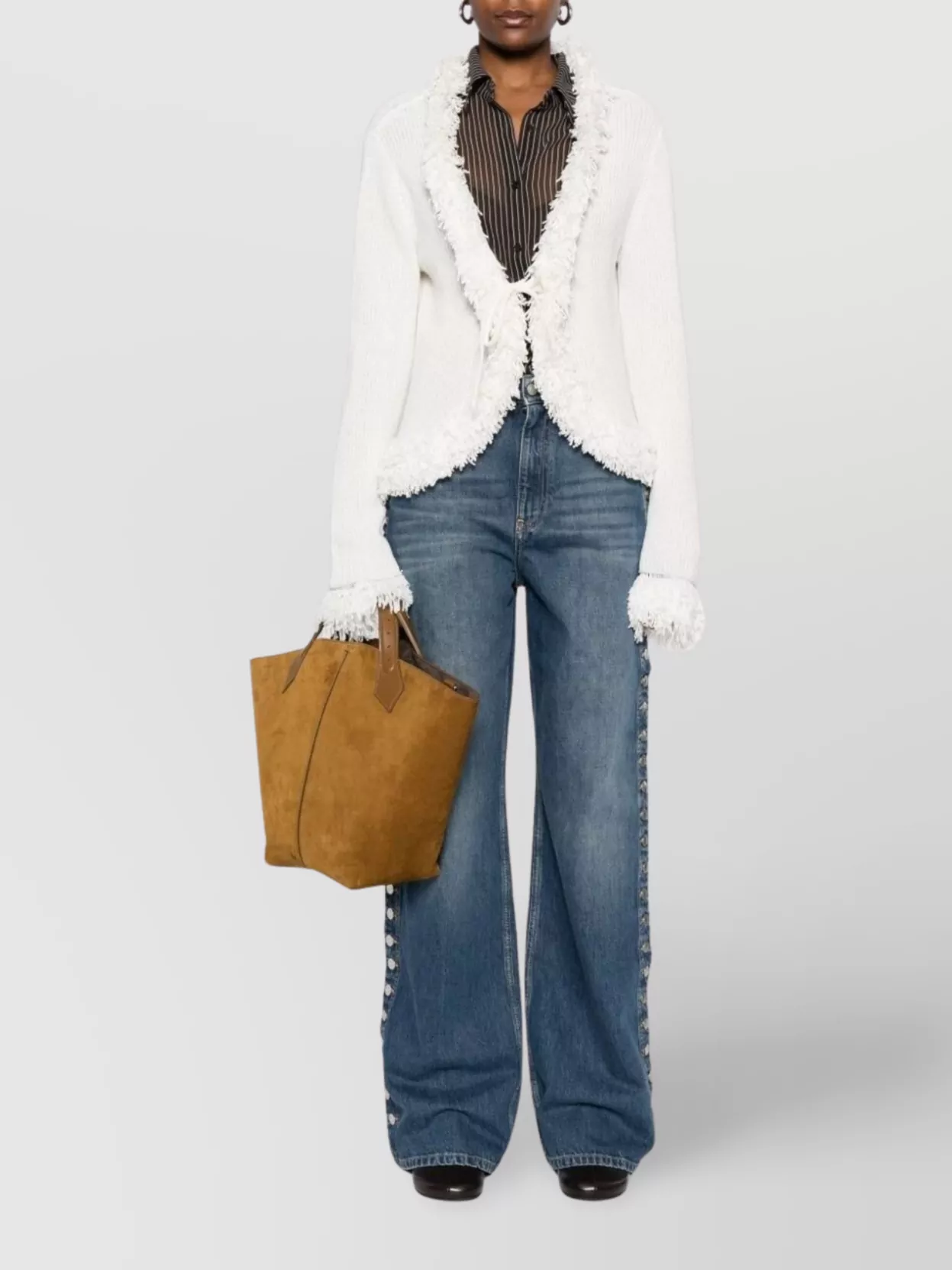 Stella Mccartney Loose Fit Denim Trousers In Blue