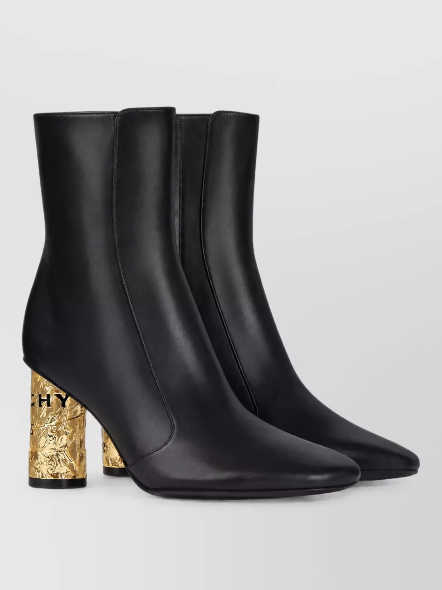 Givenchy leather tape ankle boots
