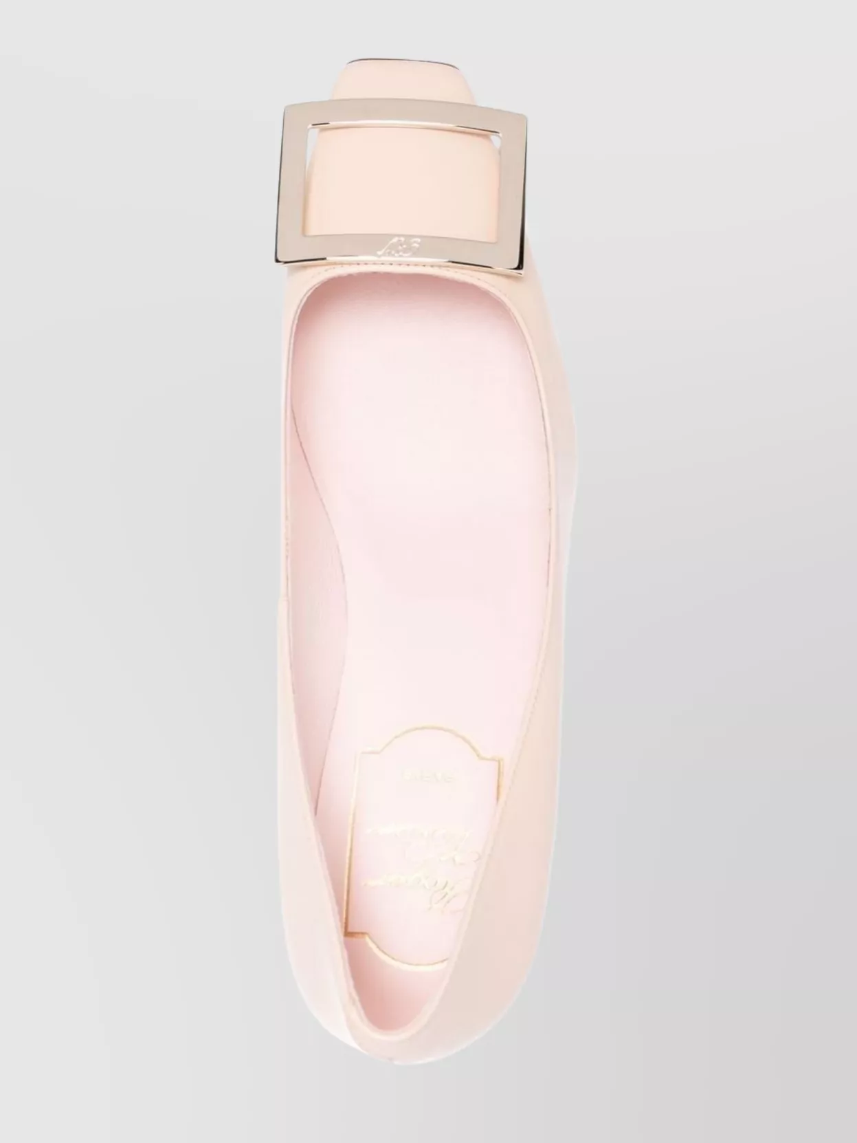Roger Vivier Pointed Toe Leather Pumps With Buckle Detail