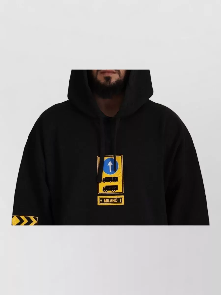 Dolce&Gabbana Cotton Hooded Printed Sweatshirt