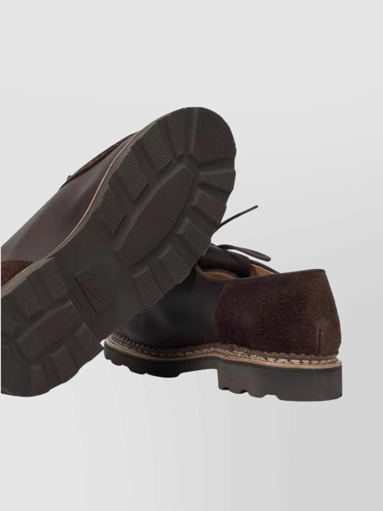 Paraboot Lace-Up Shoes With Fringe And Stitch Detail