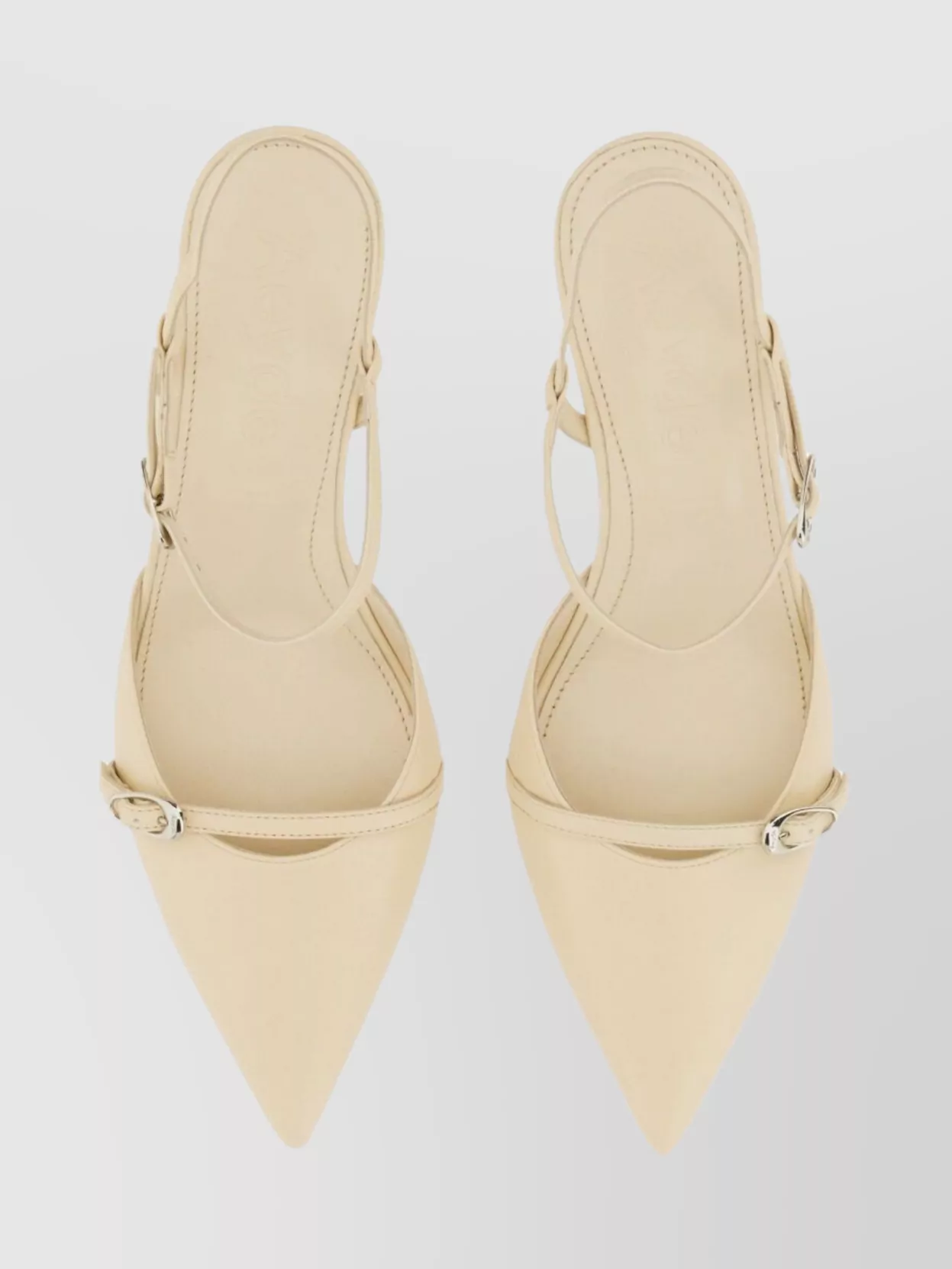 Aeyde "melia" Buckle Kitten Heel Pointed Strappy