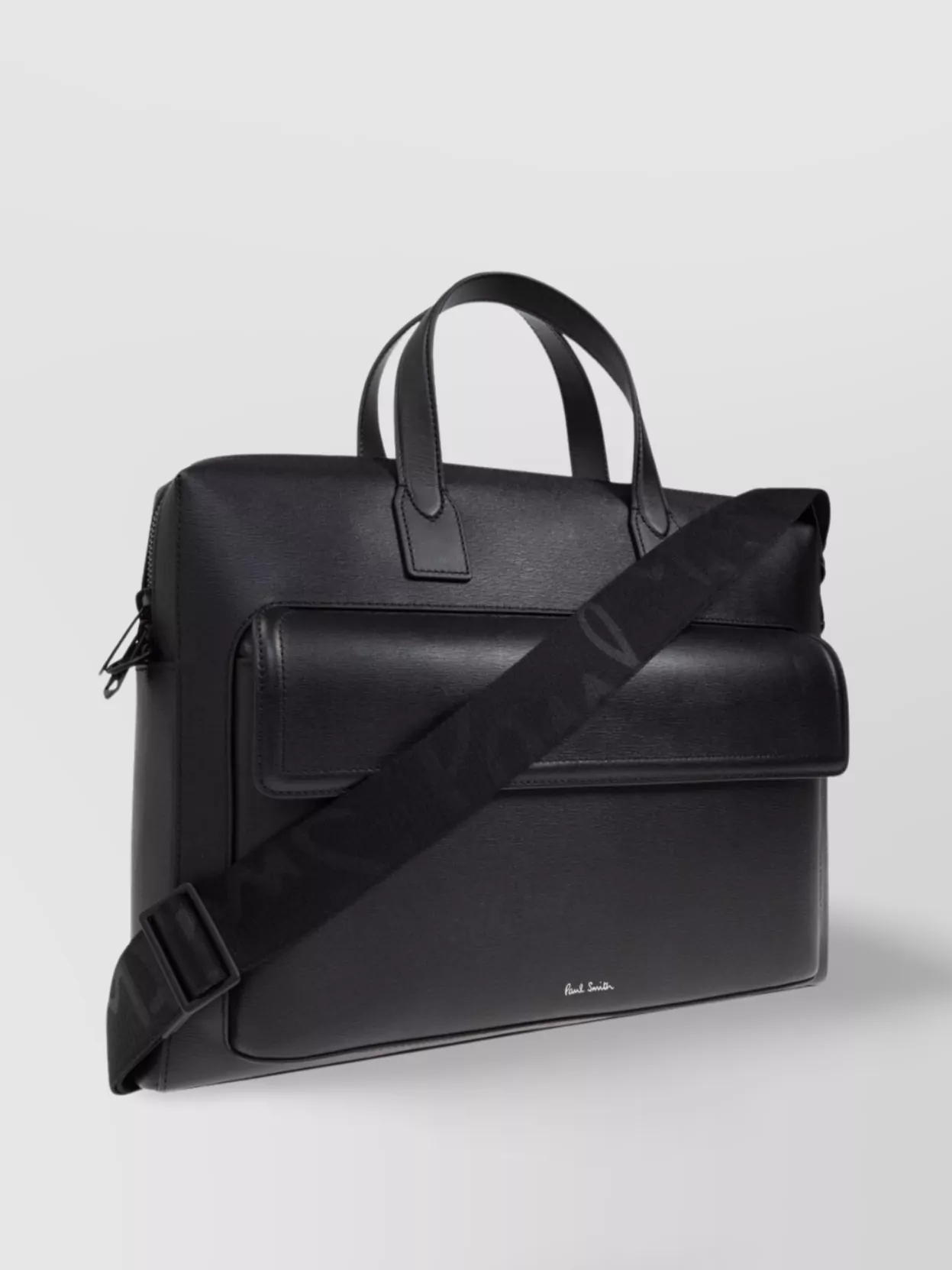 Paul Smith Leather Business Bag With Adjustable Strap