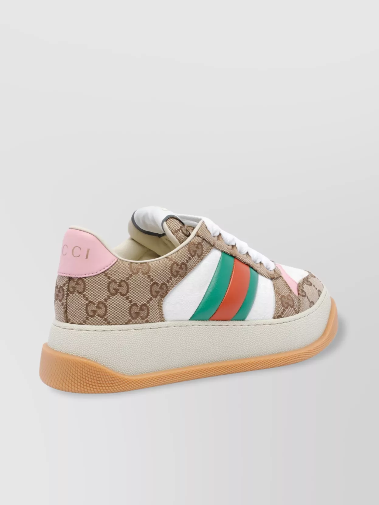 Gucci Multicolor Gg Fabric Double Screener Sneakers
