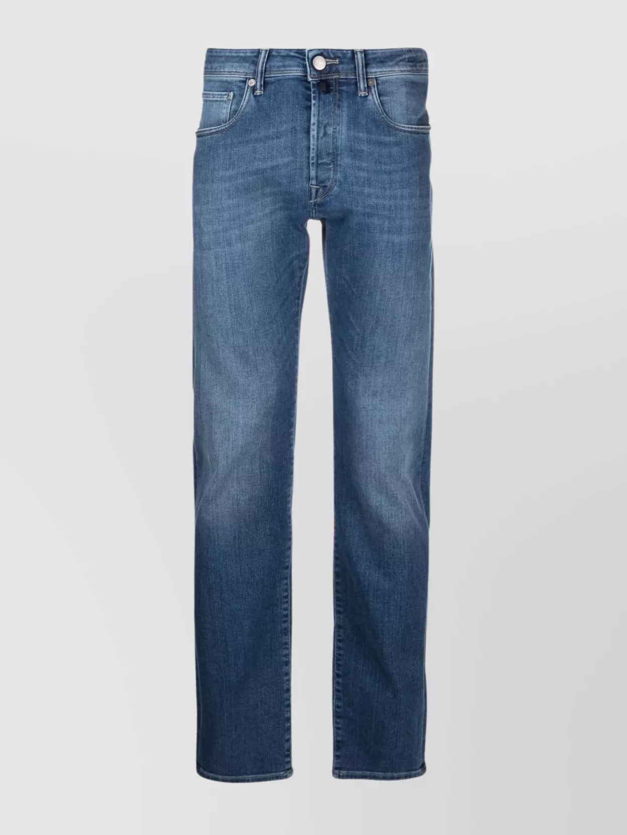 Incotex 5 Pocket Denim Straight Washed In Blue