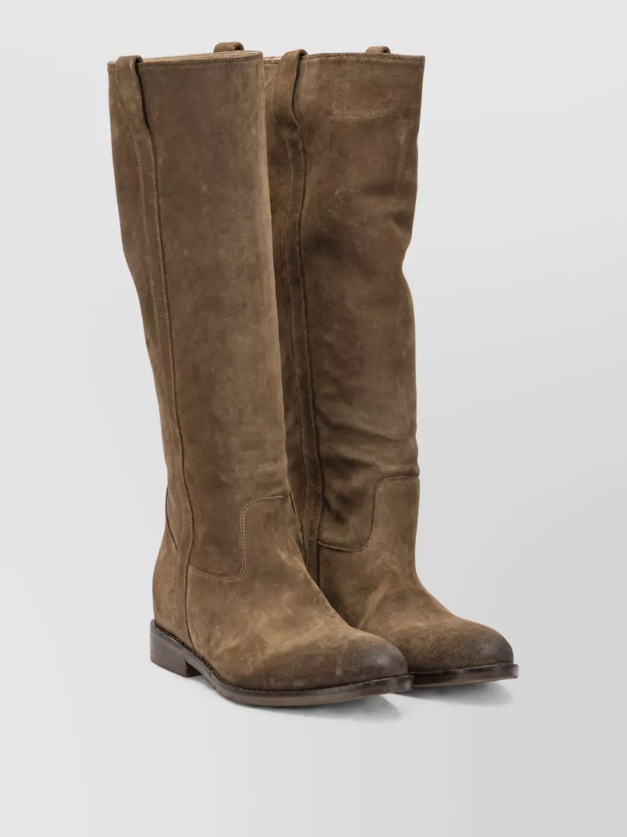 Strategia leather ankle boots