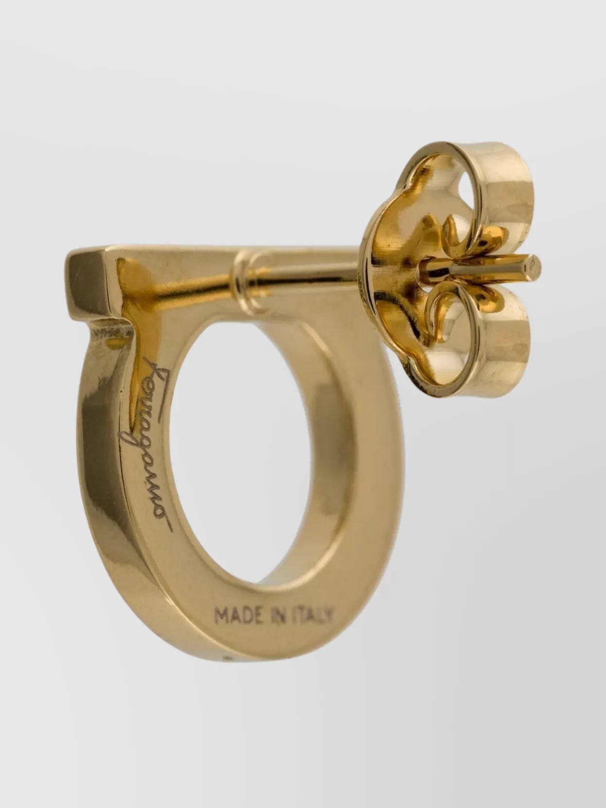 Ferragamo Circular Crystal Stud Earrings