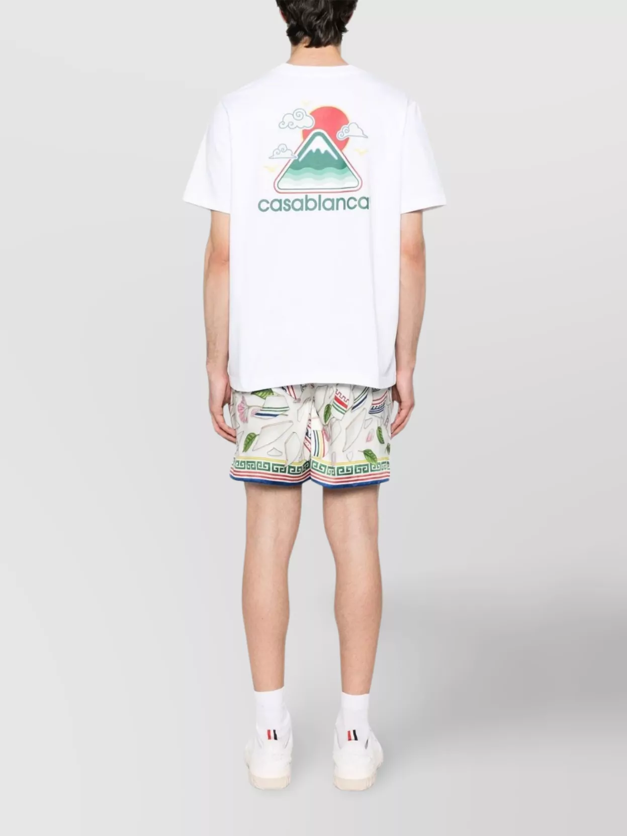 Casablanca Wavy Mountain Graphic Print T-Shirt