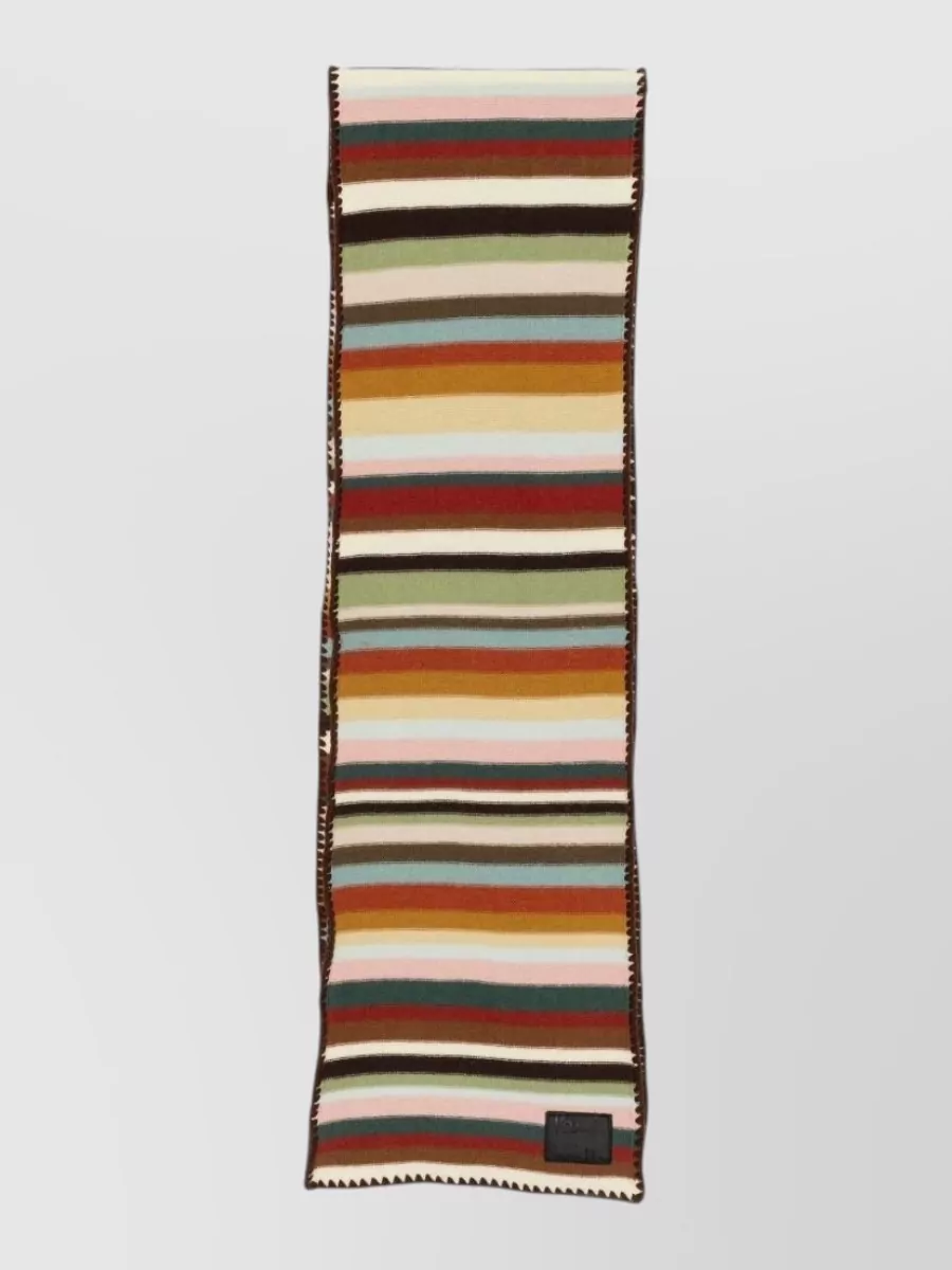 Paul Smith striped wool scarf