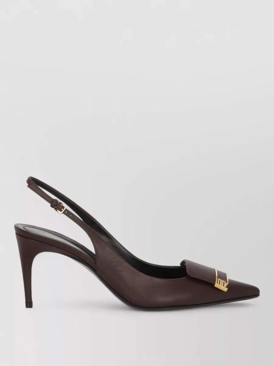 Sergio Rossi Leather Slingback Pumps
