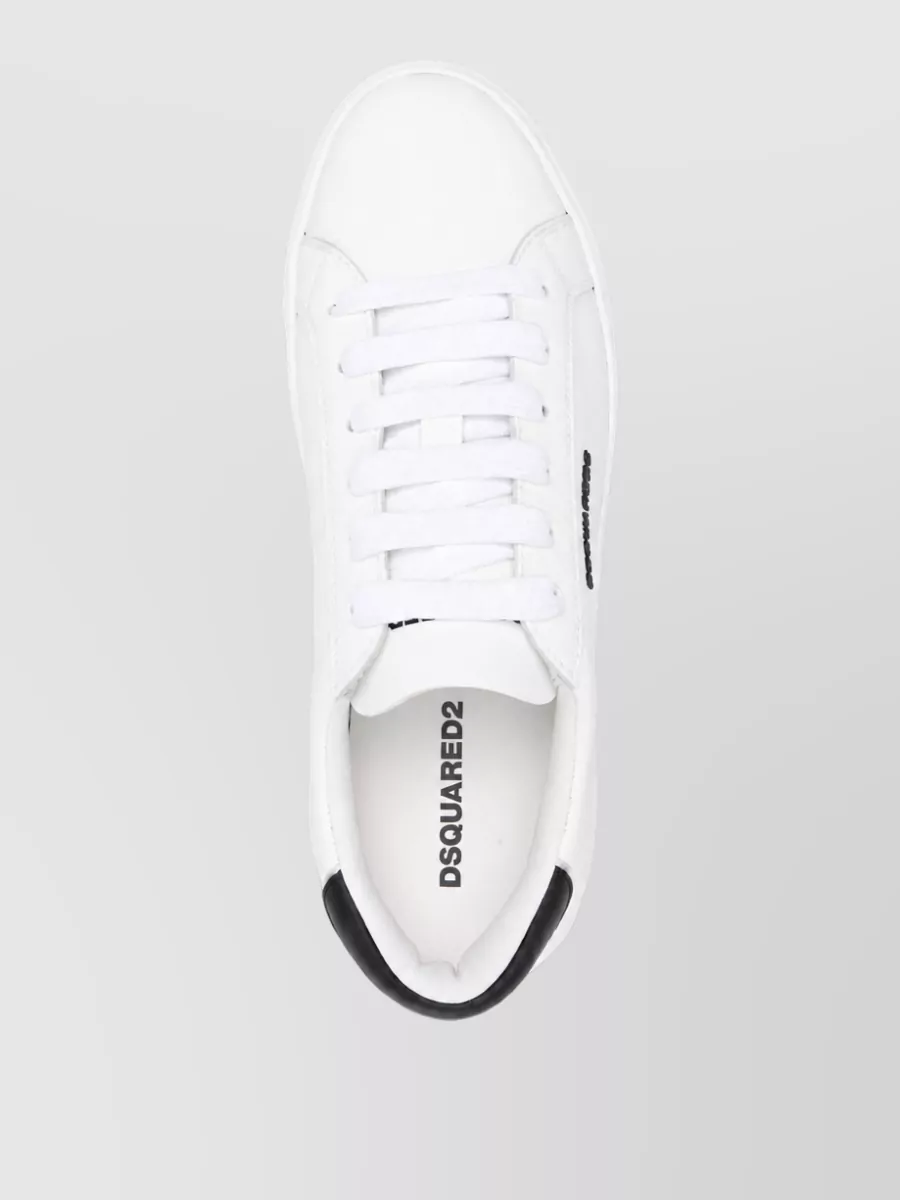 Dsquared2 Leather Lace-Up Sneakers