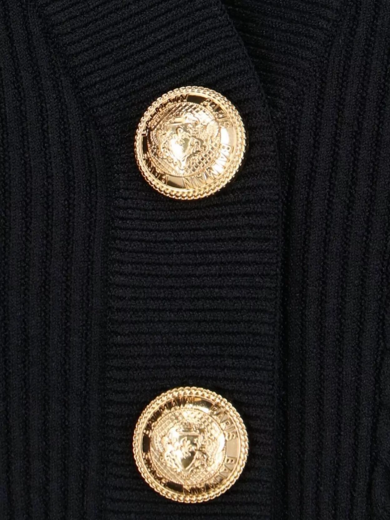 Balmain Cable Knit Crewneck Sweater
