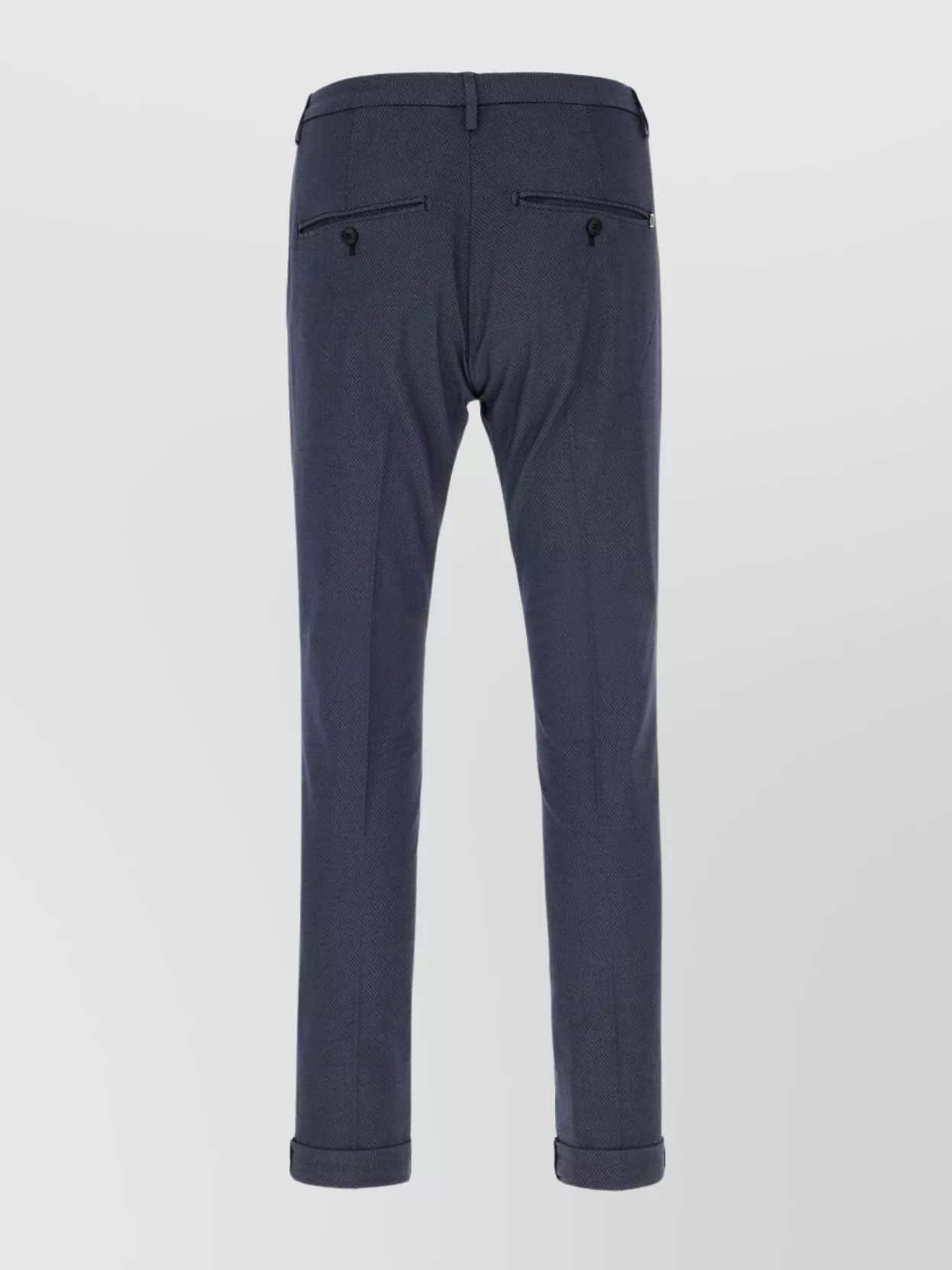 Dondup Stretch Cotton Blend Chino Pants With Belt Loops In Blue
