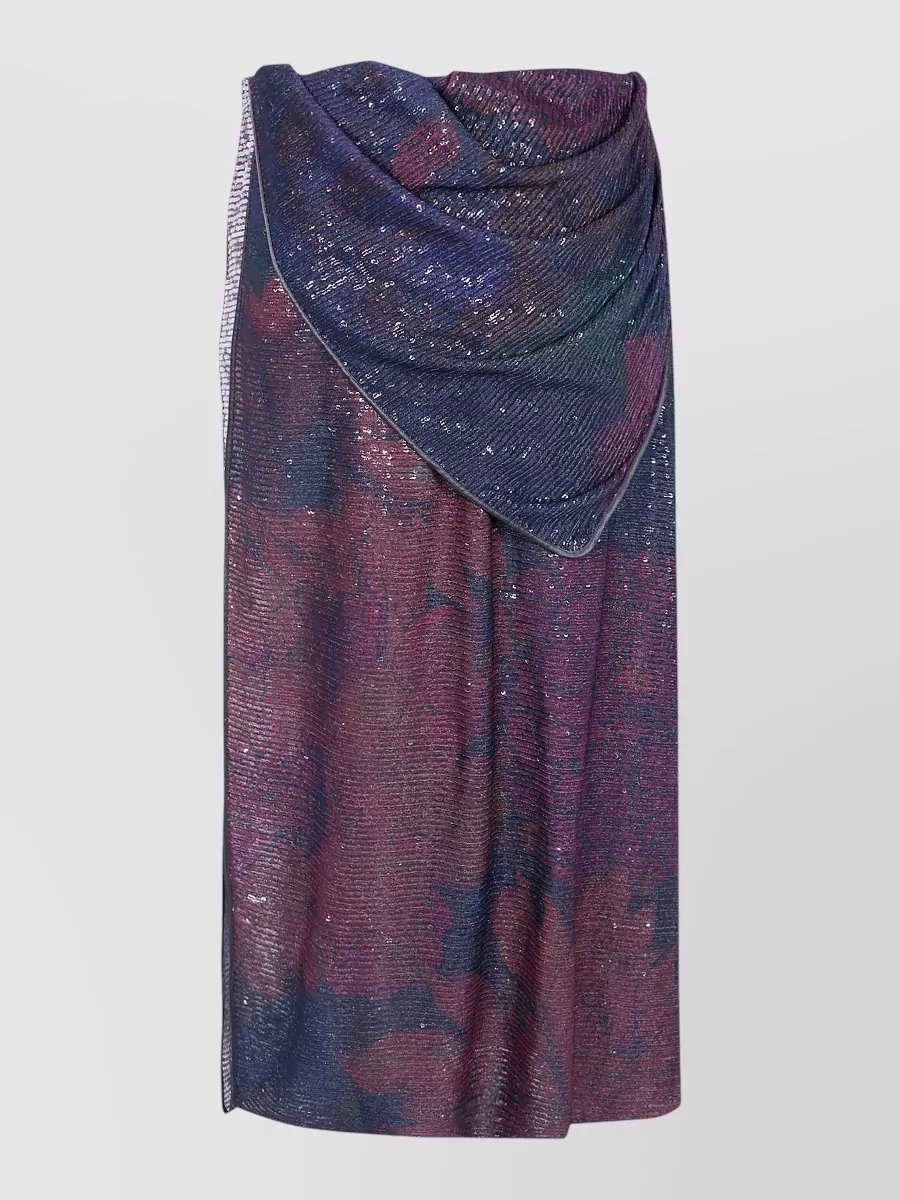 Maison Margiela sequined draped maxi skirt
