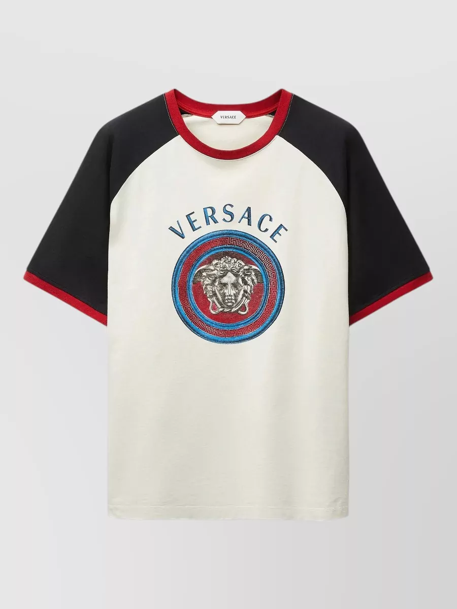 Versace regular-fit printed cotton t-shirt