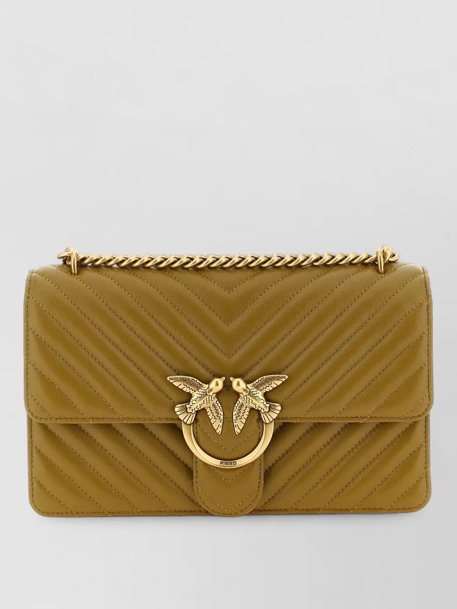 Pinko Love Bag One Leather Quilted Shoulder Bag
