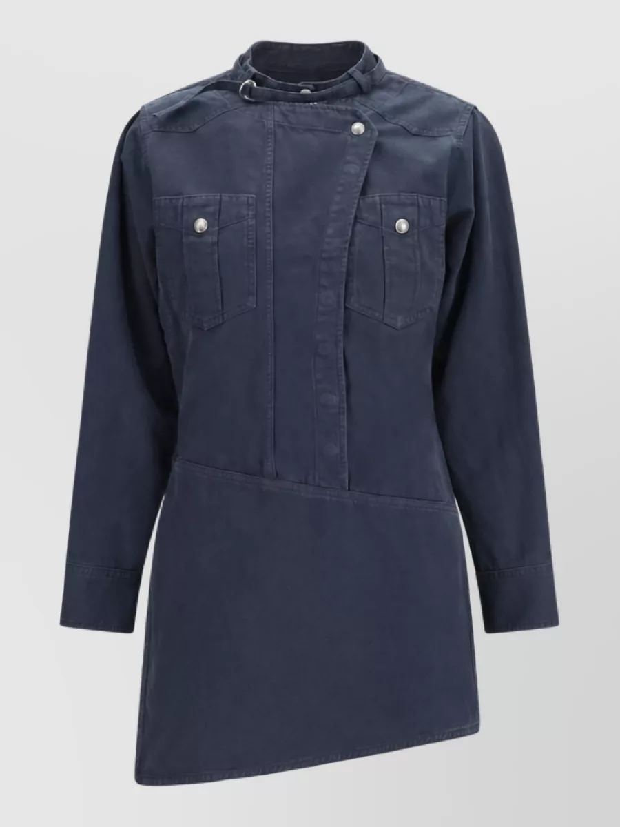 Isabel Marant Etoile denim asymmetric shirt dress