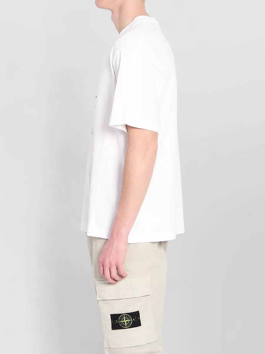 Stone Island Jersey T Shirt Regular Fit Front Print