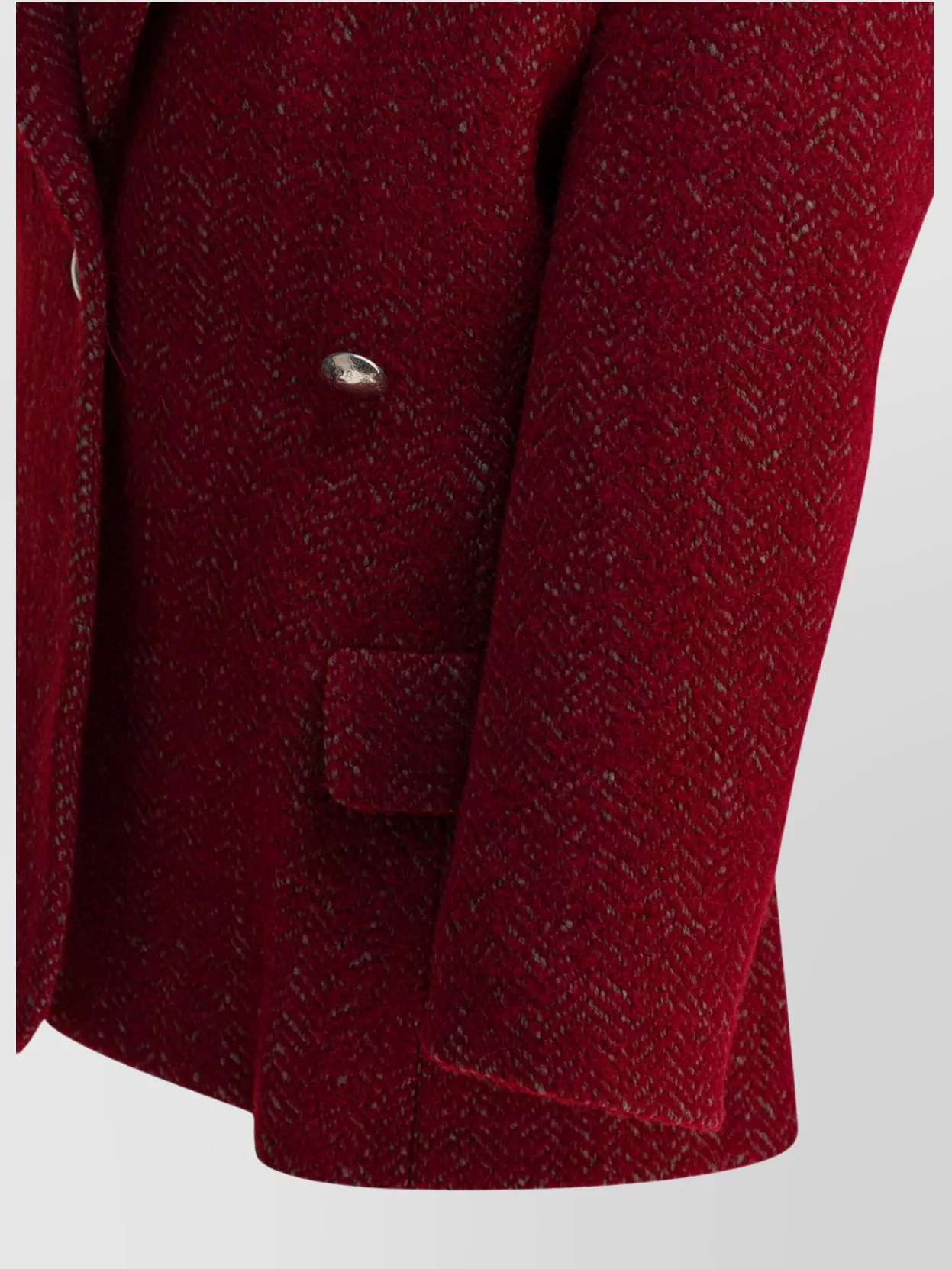 Isabel Marant Textured Fabric Coat Featuring Buttoned Cuffs In Red