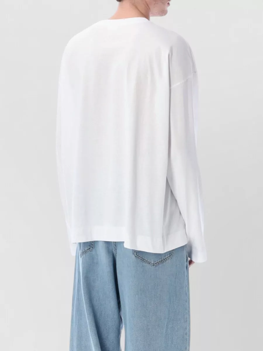 Dries Van Noten Long Sleeve Crew Neck Plain Tshirt