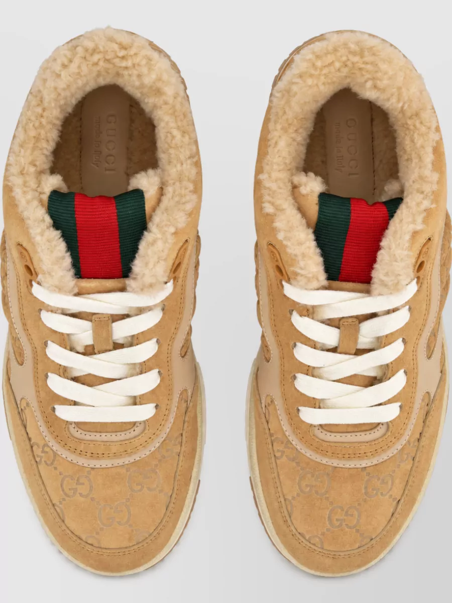 Gucci Leather Low-Top Sneakers