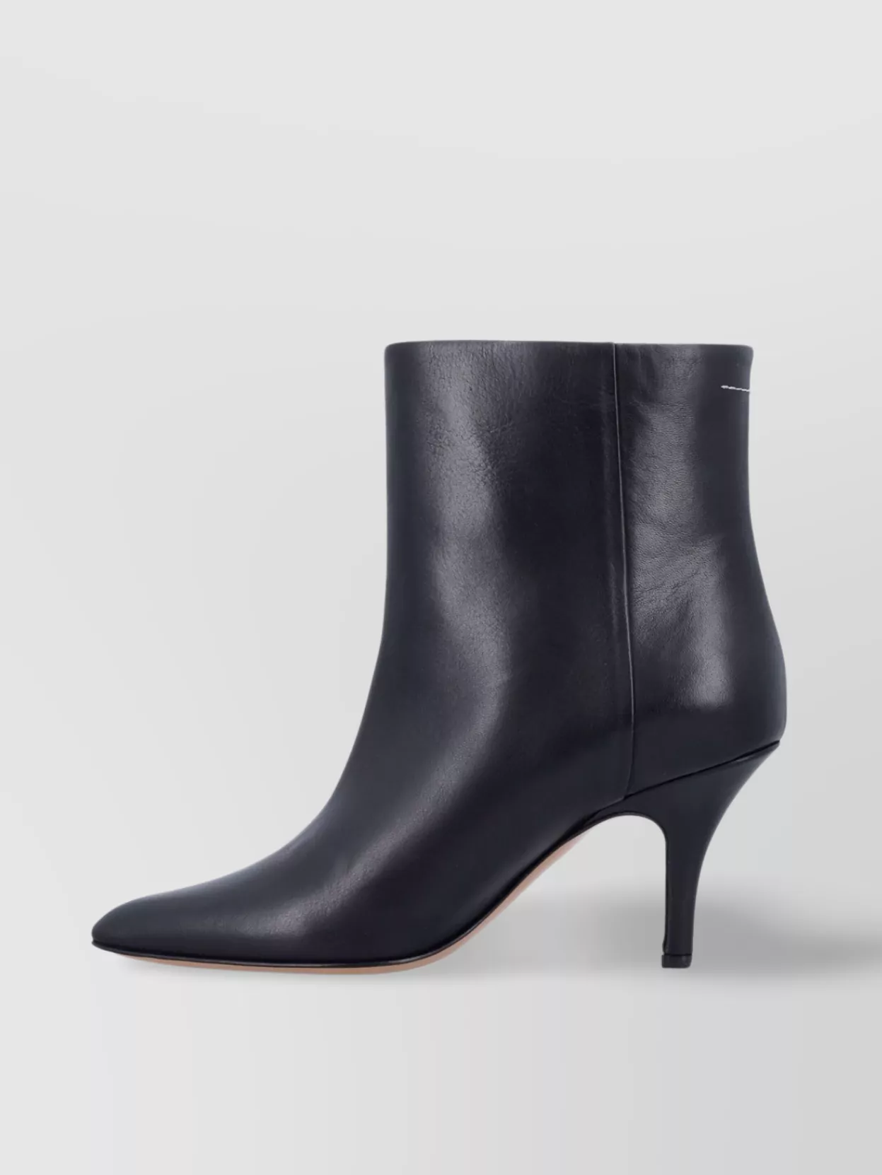 Mm6 Maison Margiela Pointed Toe Stiletto Heel Ankle Boot In Black