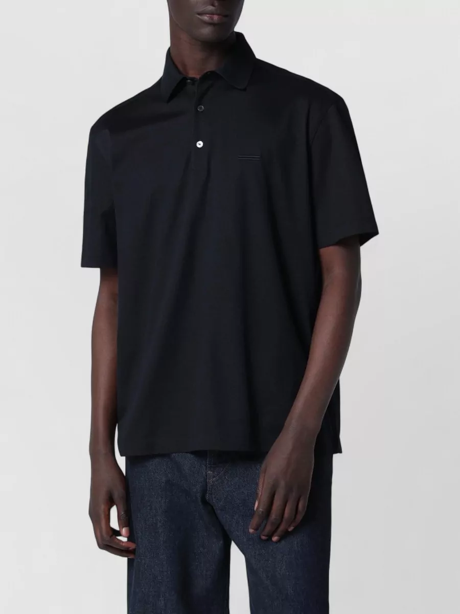 Zegna Piqué Polo Shirt