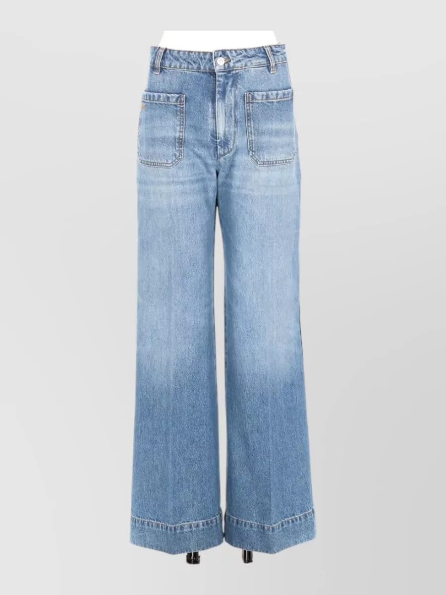 Victoria Beckham denim wide-leg jeans