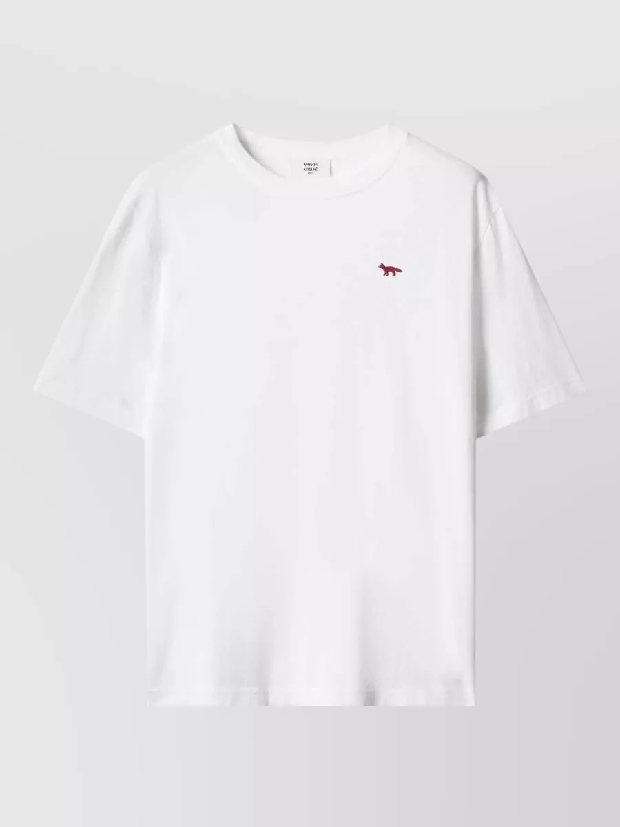 Maison Kitsuné organic cotton crew neck short sleeve t-shirt