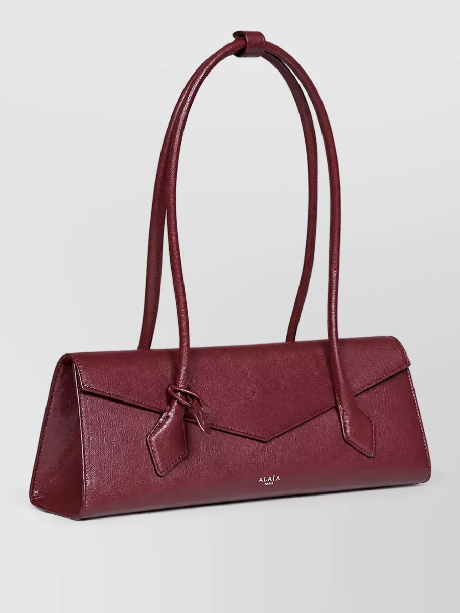 Alaïa leather shoulder clutch bag