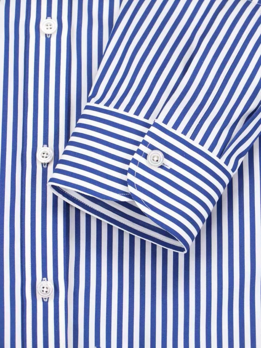Tom Ford Striped Button Down Collar Long Sleeve Shirt
