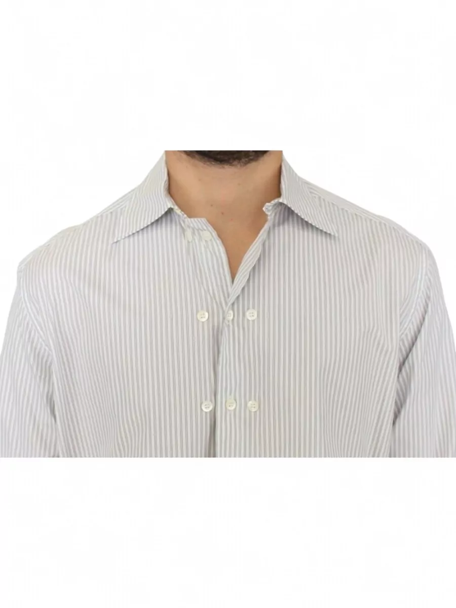 Ermanno Scervino Striped Regular-Fit Cotton Shirt