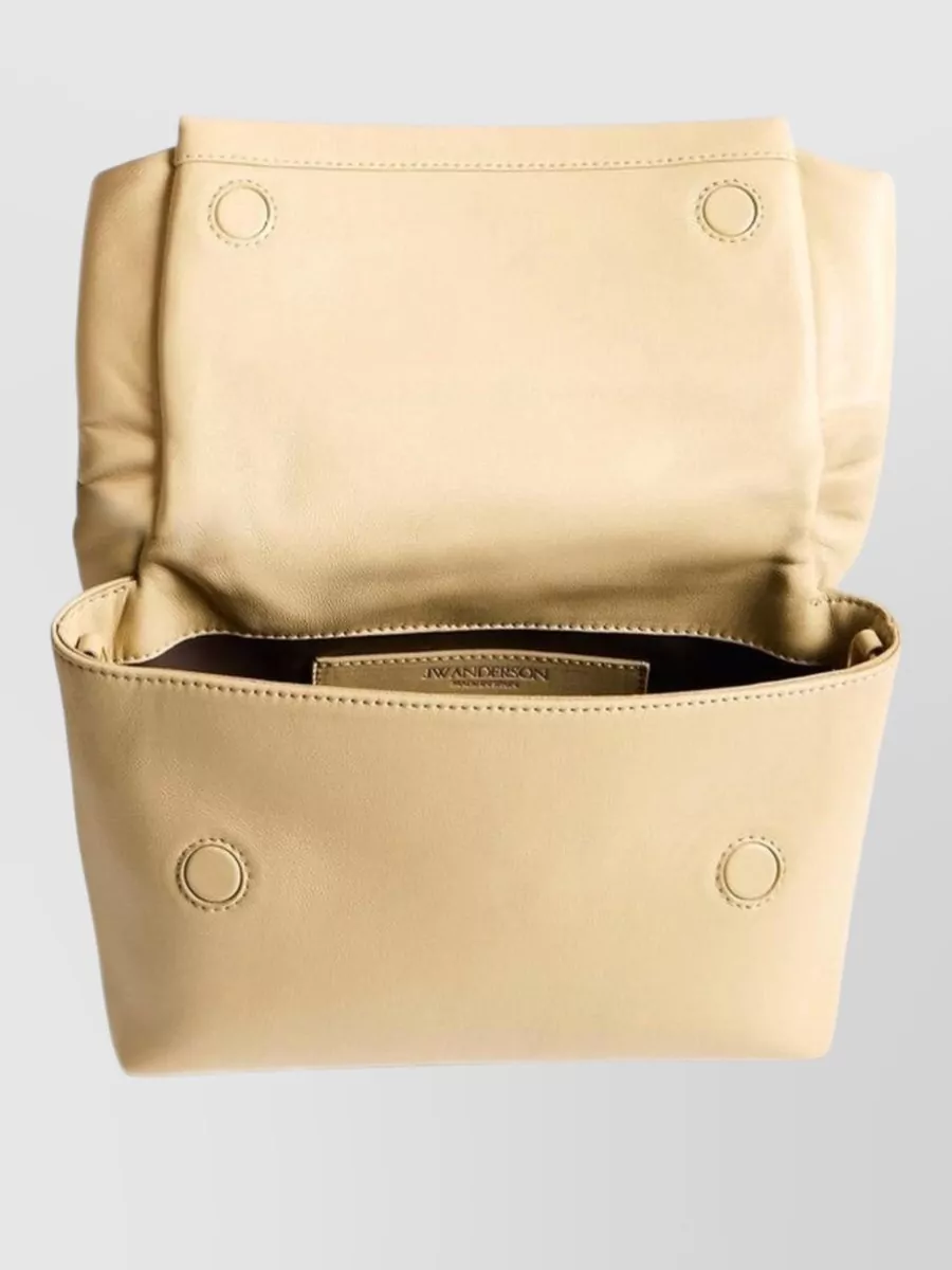 Jw Anderson Full Grain Lamb Leather Shoulder Bag
