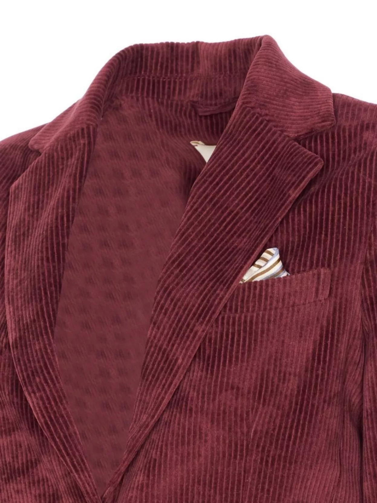 Circolo 1901 Bordeaux Jacket With Chest Pocket And V-Neck