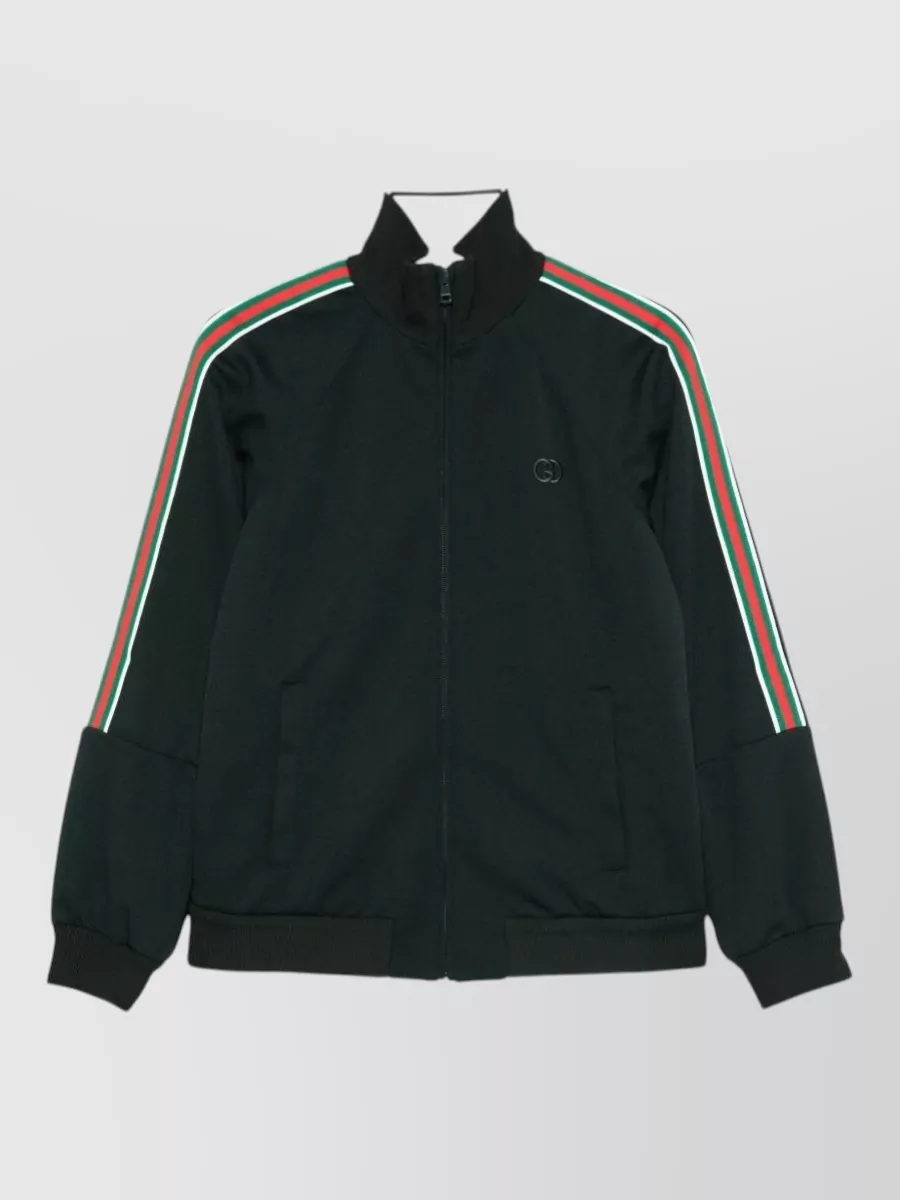 Gucci Technical jersey high neck zip jacket