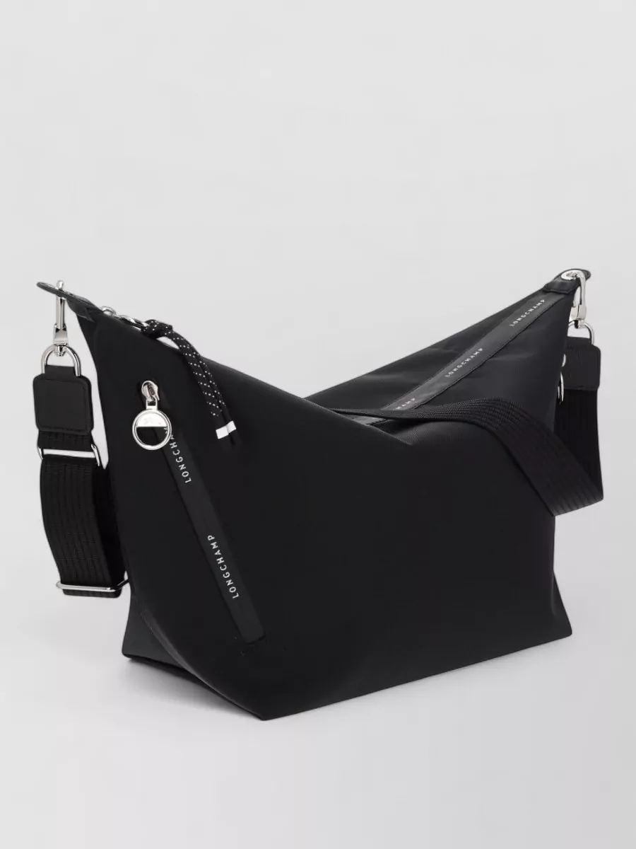 Longchamp Crossbody Bag Satchel Adjustable Detachable Strap Hardware