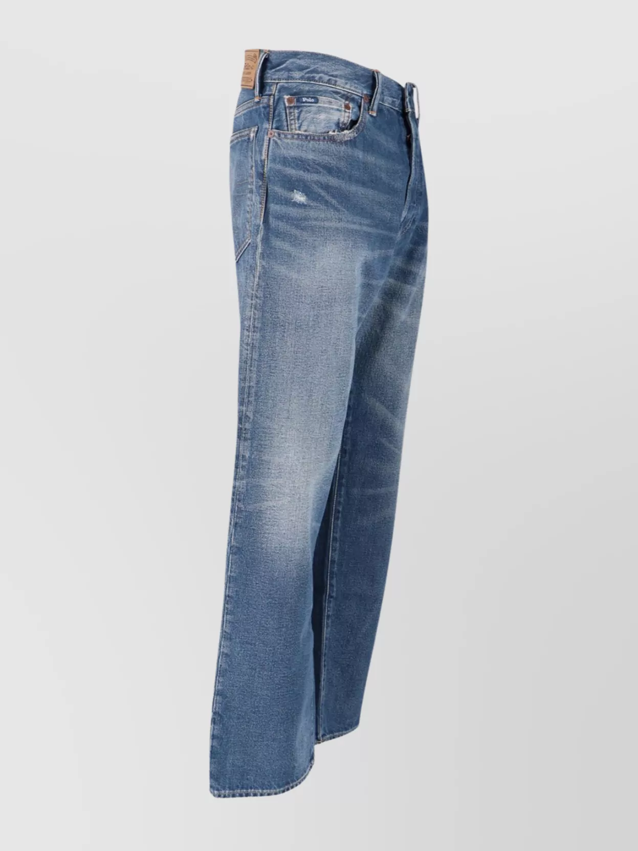 Polo Ralph Lauren Straight Leg Trousers Distressed Finish