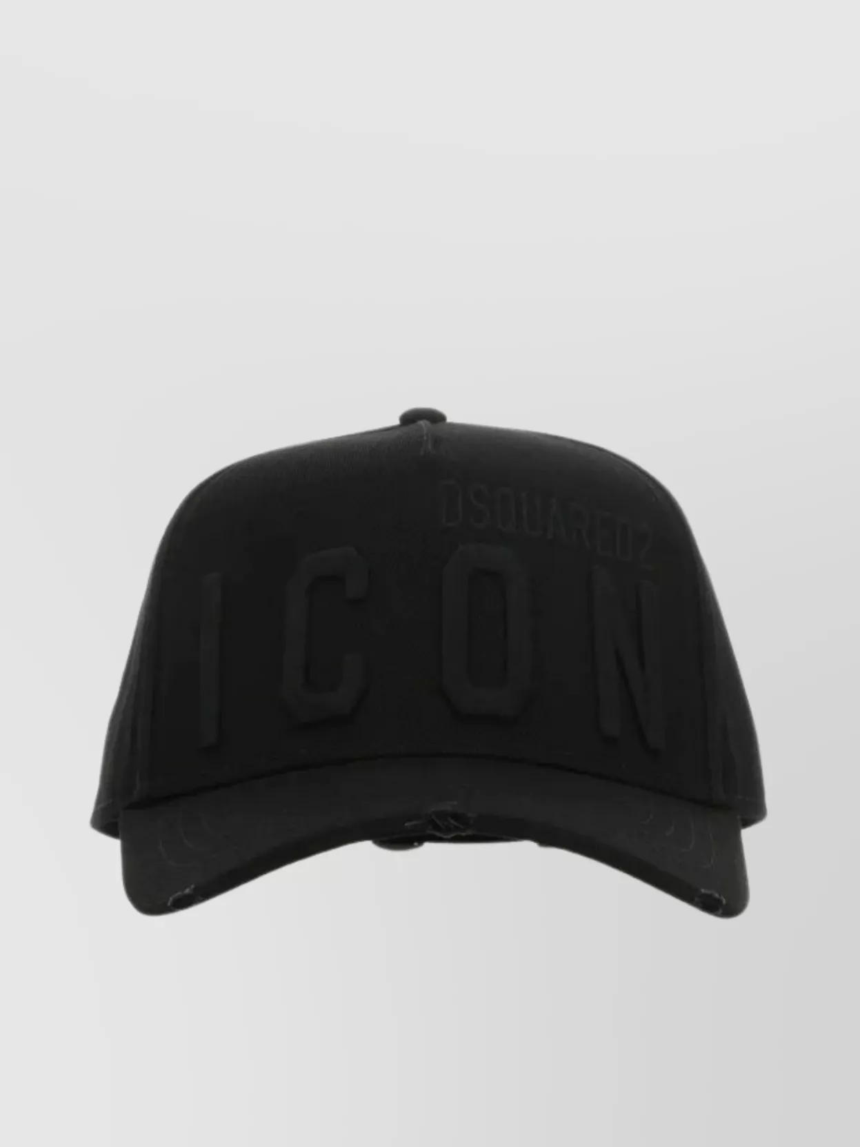 Shop Dsquared2 Distressed Effect Baseball Cap With Tonal Embroidery