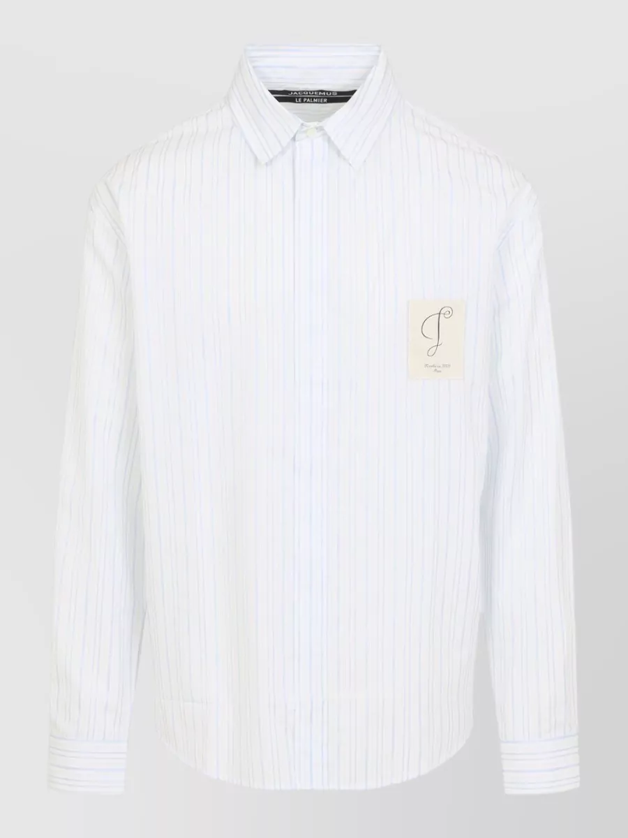 Jacquemus Striped Relaxed-Fit Cotton Shirt