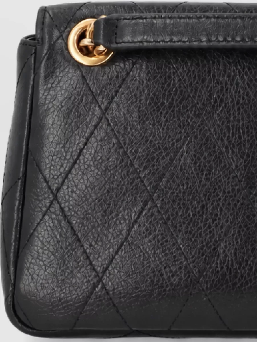 Tory Burch charlie small leather clutch bag