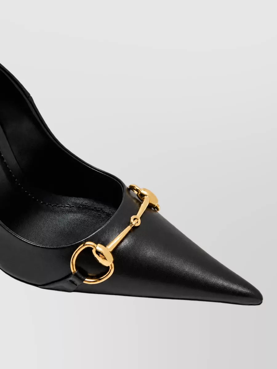 Gucci Leather Stiletto-Heel Pumps