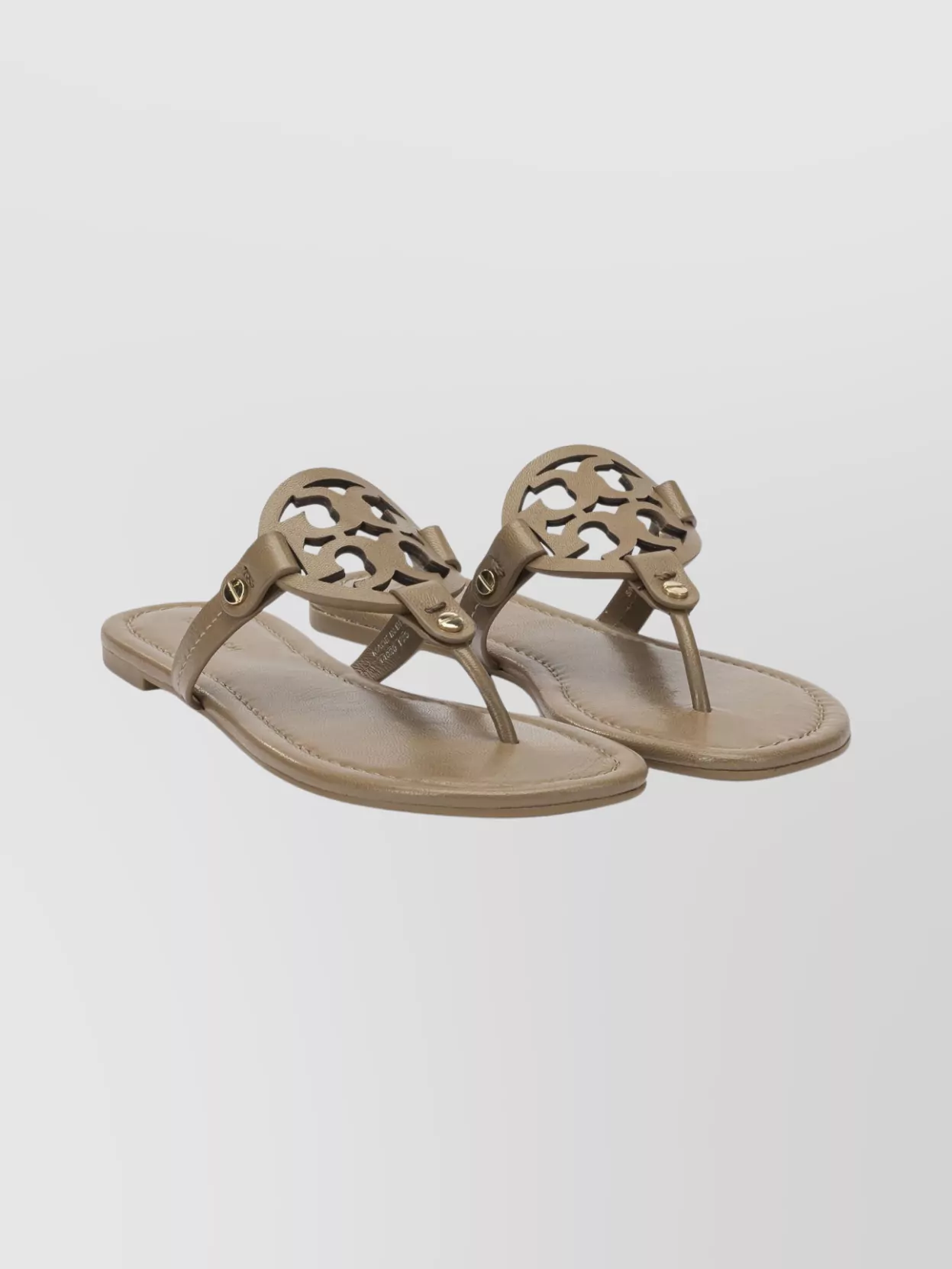 Tory Burch Open Toe Flat Sole Thong Strap Sandals