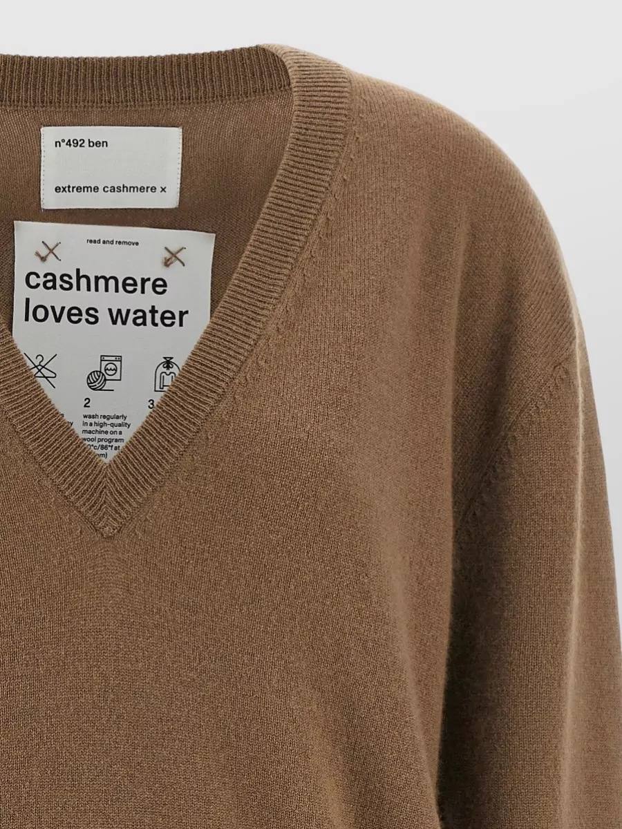 Extreme Cashmere Cashmere Ribbed V-Neck Sweater