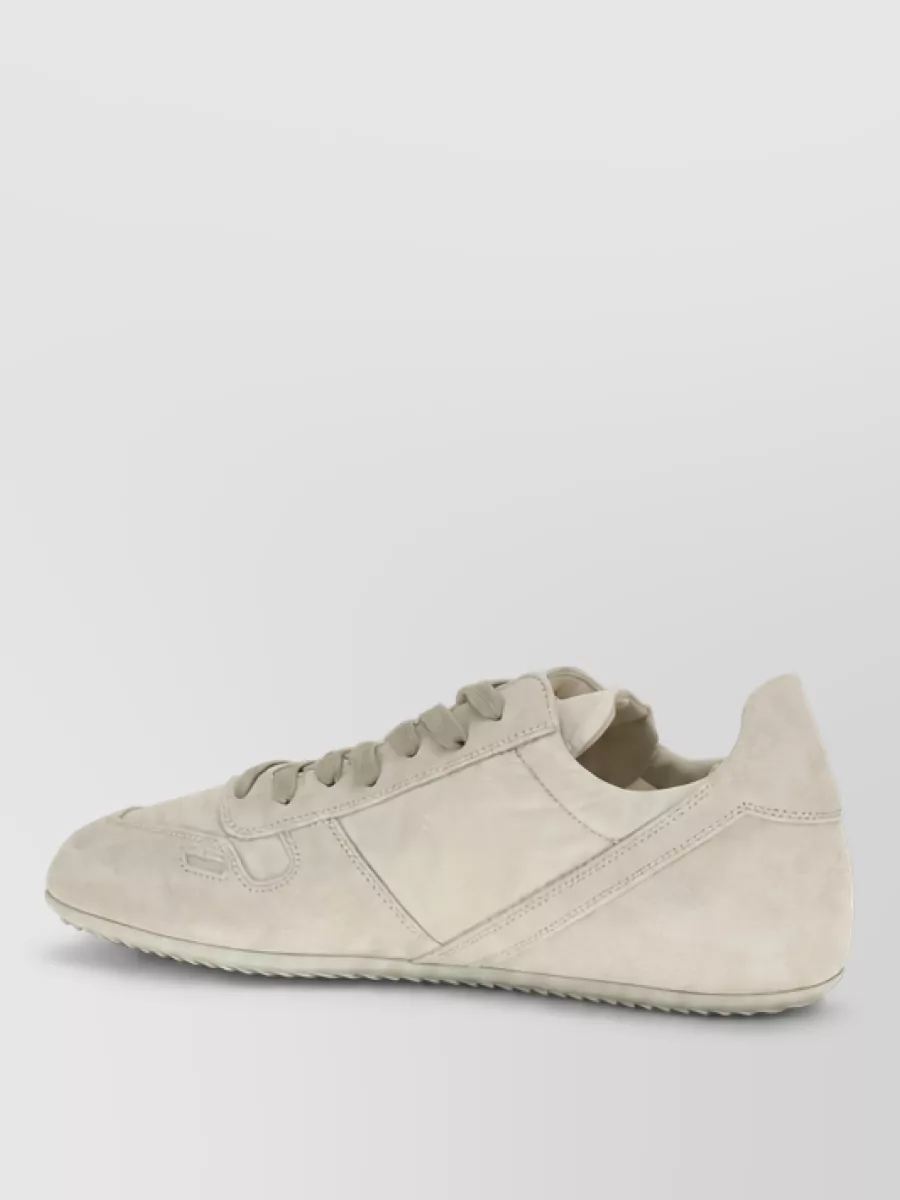 Rick Owens Calf Leather Low Top Sneakers
