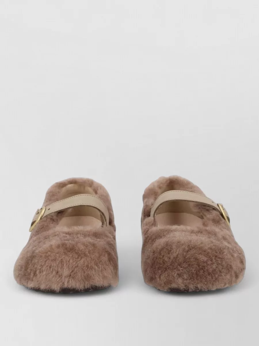 Birkenstock shearling slippers