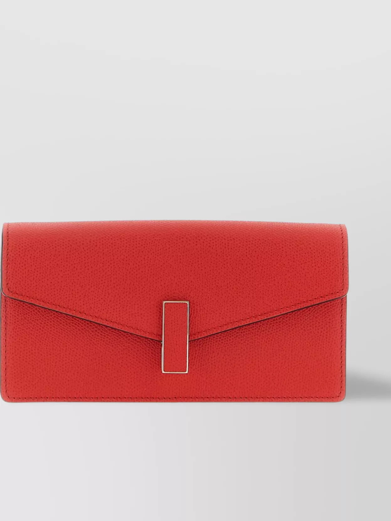 Valextra Chain Strap Rectangular Clutch With Textured Finish