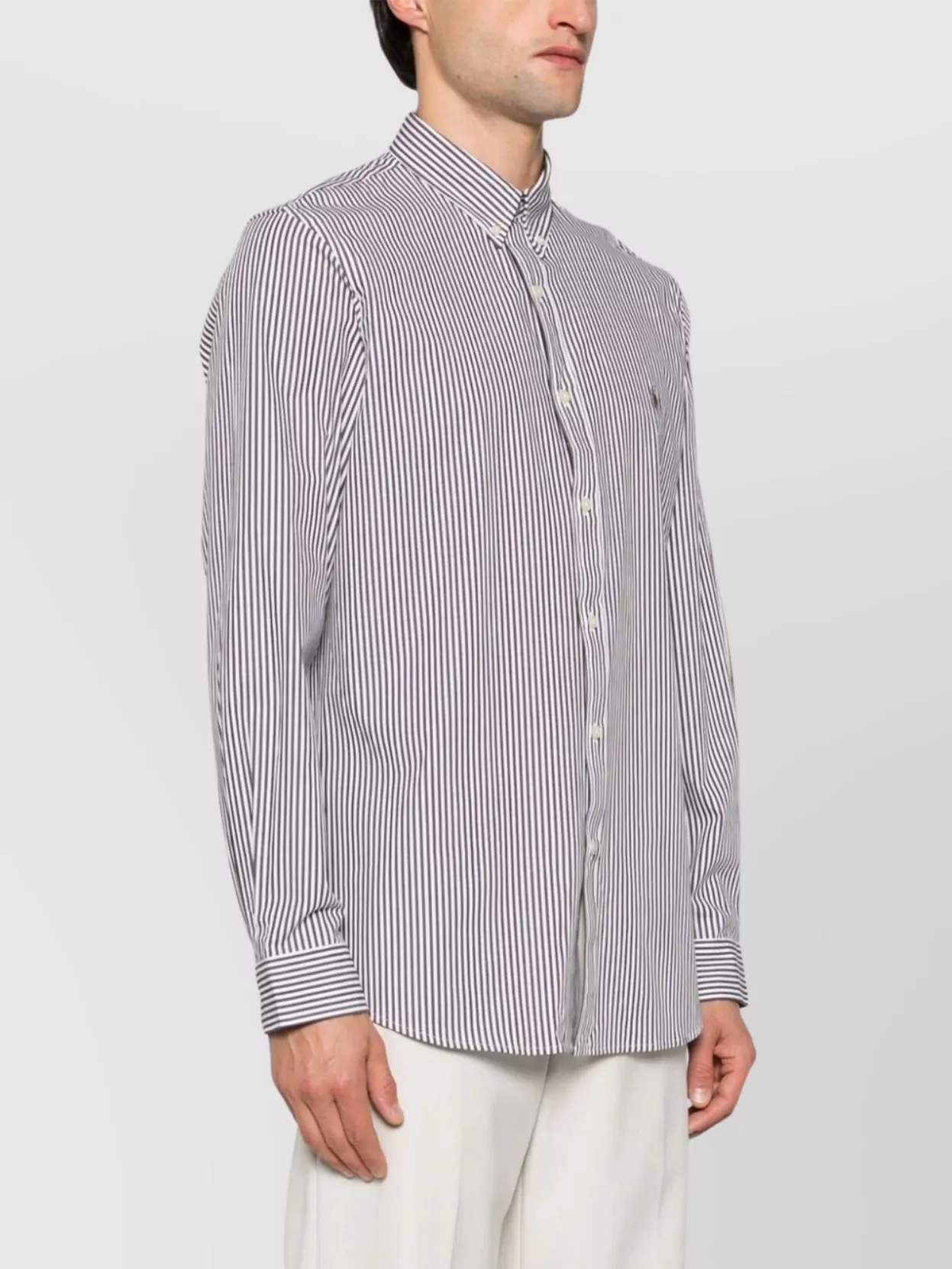 Ralph Lauren Striped Cotton Blend Shirt