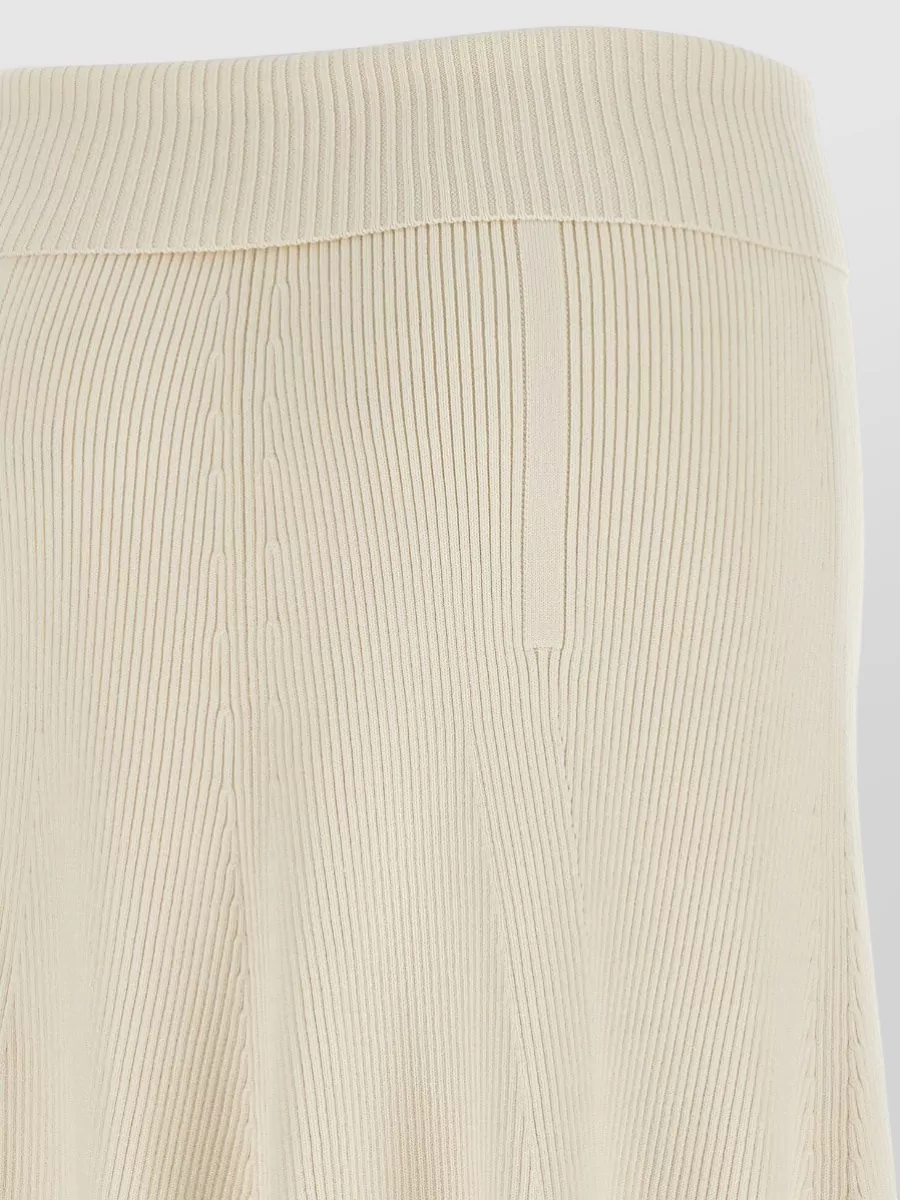 Zimmermann Ribbed Midi A-Line Skirt