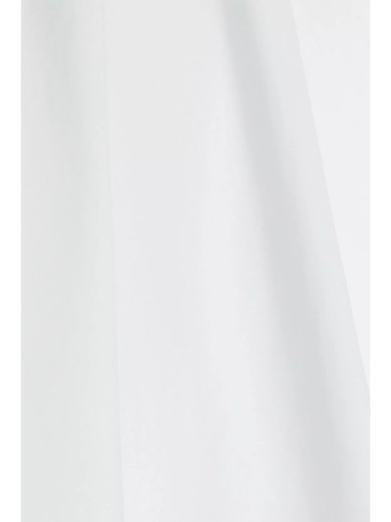 Off-white Draped Shirt Style Mini Dress In White